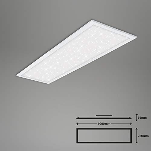 Briloner LED Panel Combinado con Decoración de Estrellas | Regulable y Control de Temperatura de Color | Incluye Control